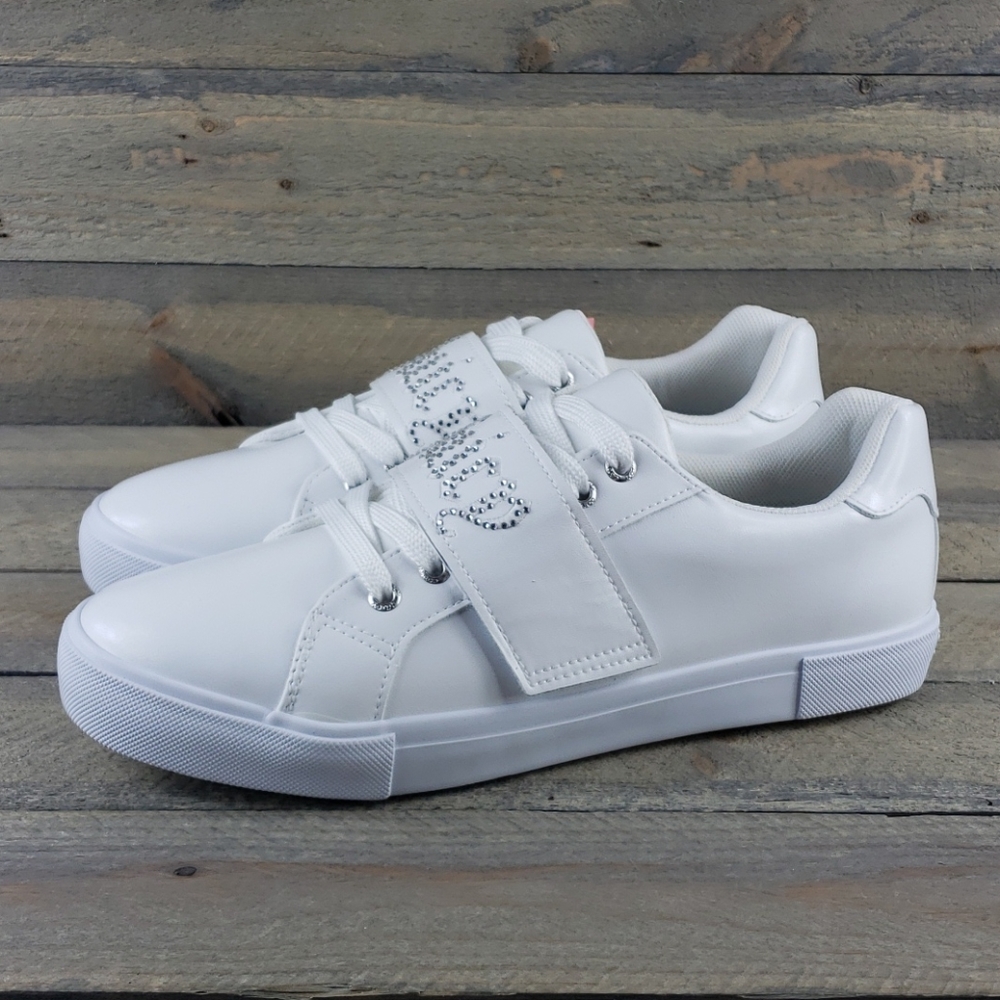 Juicy Couture White Sneakers with Rhinestone Detail - Picture 3 of 8